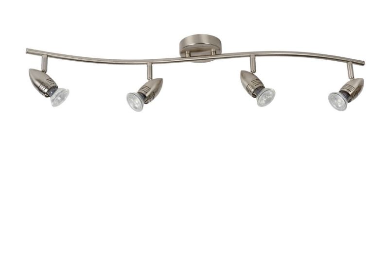 Lampa sufitowa Lucide Caro srebrna  4 x GU10 x 5W wym: 9 x 78 cm - 1 szt.