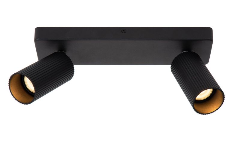 Lampa sufitowa Lucide CLUBS czarna 2xGU10x40W IP20 wym:17,7x31x9cm - 1 szt.