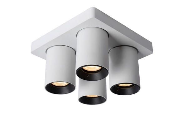 Lampa sufitowa Lucide Nigel biała  4 x GU10 x 5W wym: 20 x 20 cm - 1 szt.