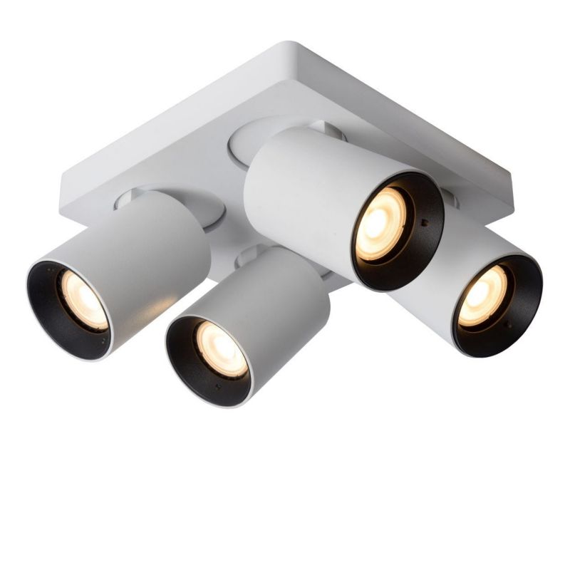 Lampa sufitowa Lucide Nigel biała  4 x GU10 x 5W wym: 20 x 20 cm - 1 szt.