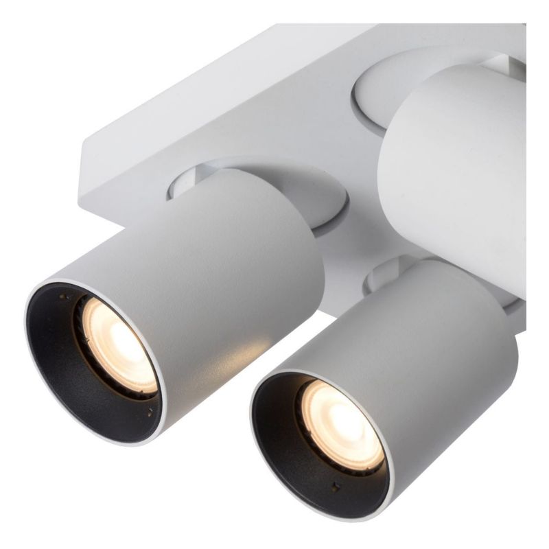 Lampa sufitowa Lucide Nigel biała  4 x GU10 x 5W wym: 20 x 20 cm - 1 szt.