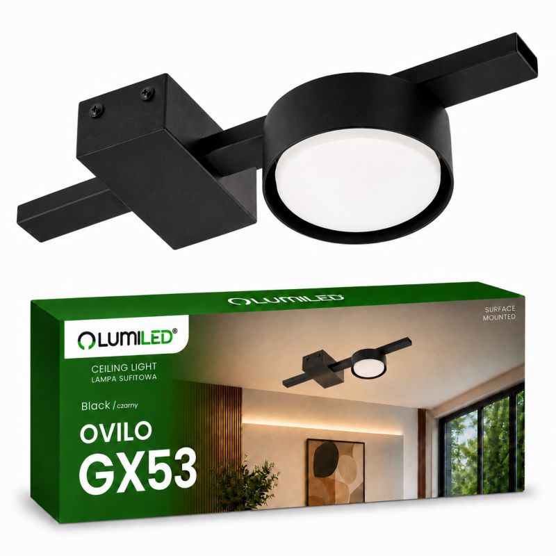 Lampa Sufitowa Lumiled Oprawa Halogenowa LED GX53 Spot Kinkiet Reflektor Ścienna 1 szt.