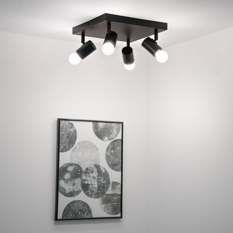 Lampa Sufitowa Lumiled Plafon Spot Tuba Reflektor Oprawa Halogenowa 4x E27 1 szt.