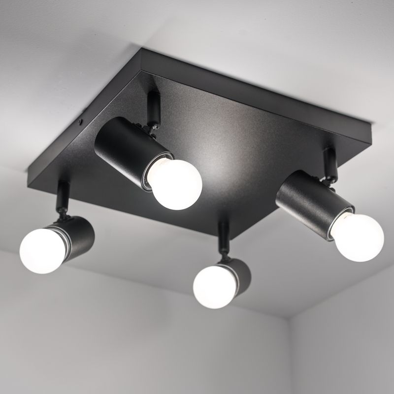 Lampa Sufitowa Lumiled Plafon Spot Tuba Reflektor Oprawa Halogenowa 4x E27 1 szt.