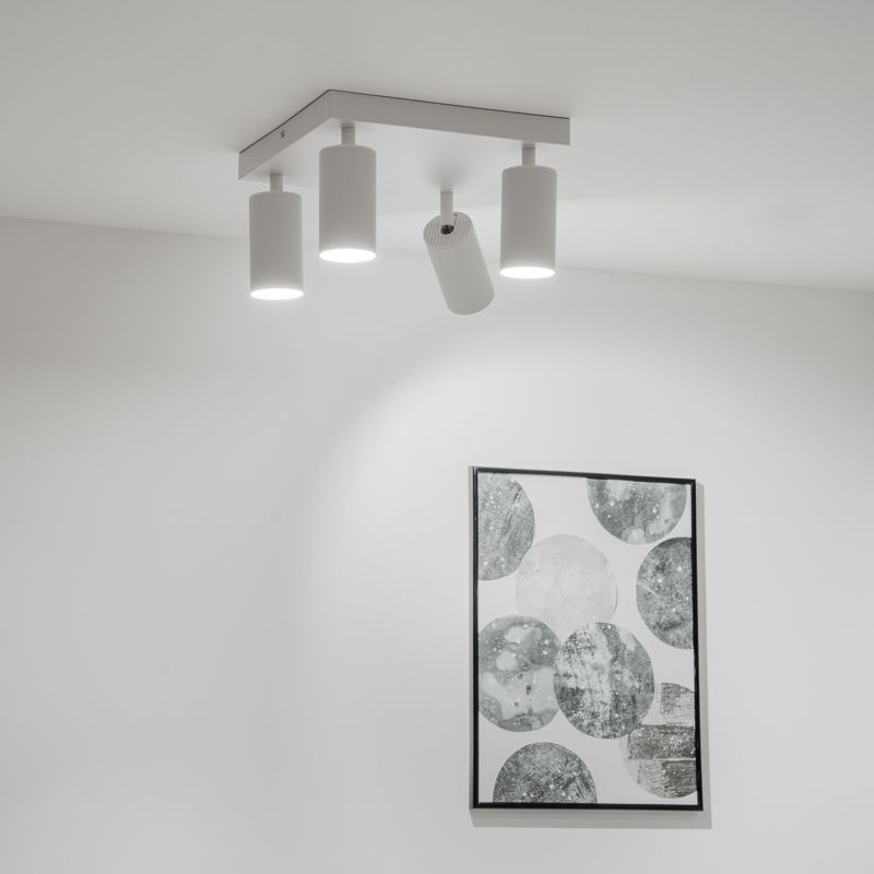 Lampa Sufitowa Lumiled Plafon Spot Tuba Reflektor Oprawa Halogenowa 4x GU10 1 szt.