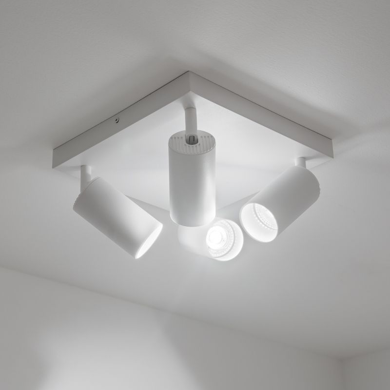 Lampa Sufitowa Lumiled Plafon Spot Tuba Reflektor Oprawa Halogenowa 4x GU10 1 szt.