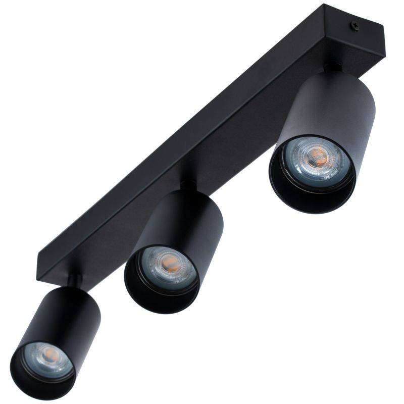 Lampa Sufitowa Lumiled Plafon Spot Tuba Reflektor Oprawa Halogenowa Skośna 3x GU10 1 szt.