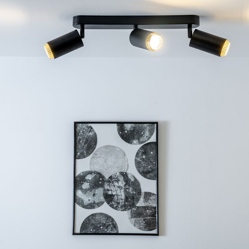 Lampa Sufitowa Lumiled Reflektor LED 3x GU10 Tuba Spot Czarny 1 szt.