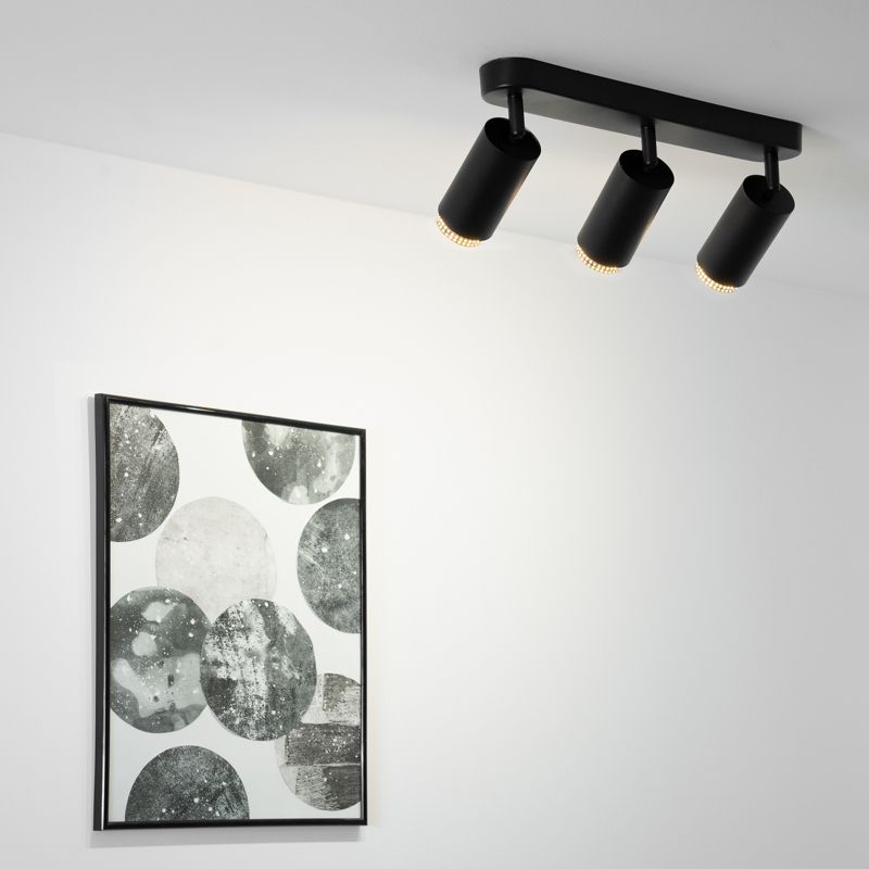 Lampa Sufitowa Lumiled Reflektor LED 3x GU10 Tuba Spot Czarny 1 szt.