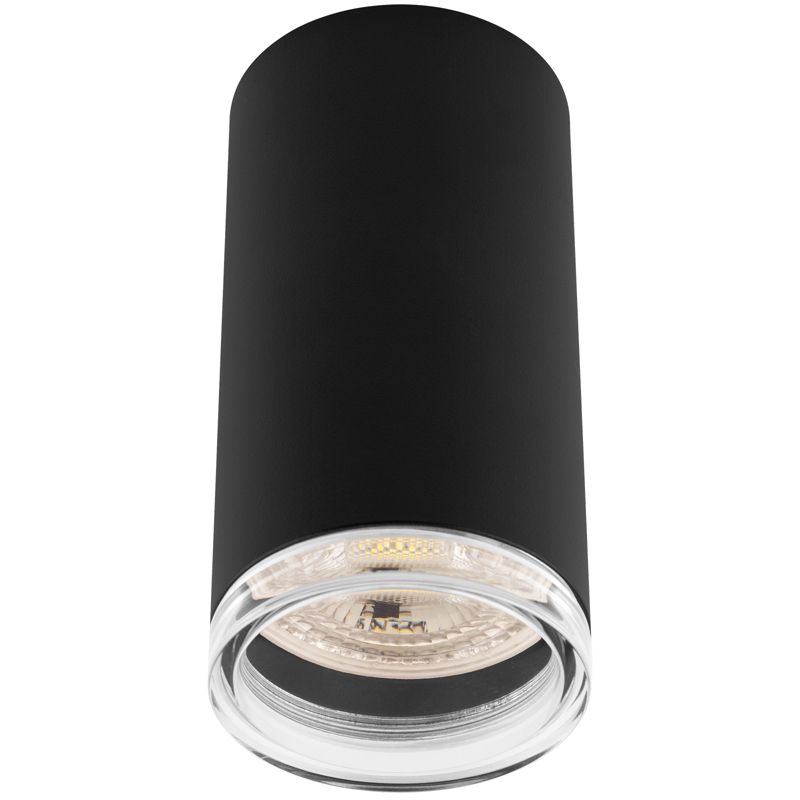 Lampa Sufitowa Lumiled Reflektor LED Oprawa Spot Tuba GU10 IP44 Czarna 1 szt.