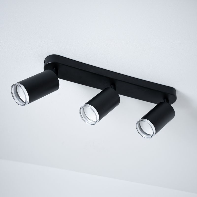 Lampa Sufitowa Lumiled Reflektor LED Spot 3x GU10 IP44 Czarna 1 szt.