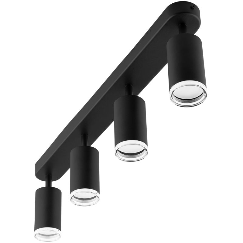 Lampa Sufitowa Lumiled Reflektor LED Spot 4x GU10 IP44 Czarna 1 szt.