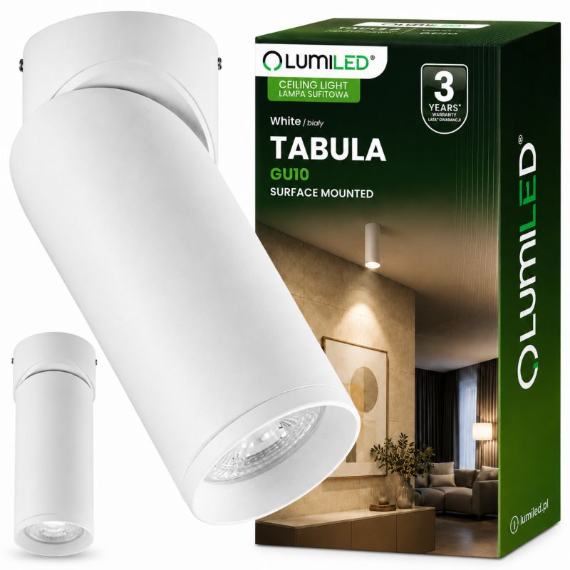 Lampa Sufitowa Lumiled Spot Tuba Reflektor Oprawa Halogenowa 1x GU10 1 szt.