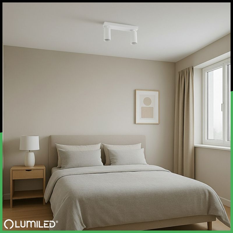 Lampa Sufitowa Lumiled Spot Tuba Reflektor Oprawa Halogenowa 2x GU10 1 szt.