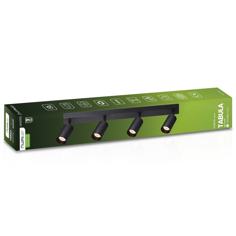 Lampa Sufitowa Lumiled Spot Tuba Reflektor Oprawa Halogenowa 4x GU10 1 szt.