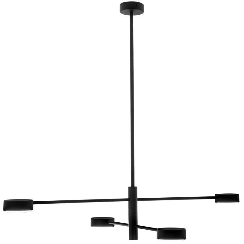 Lampa Sufitowa Lumiled Wisząca LED 4x GX53 Ścienna Czarna 1 szt.