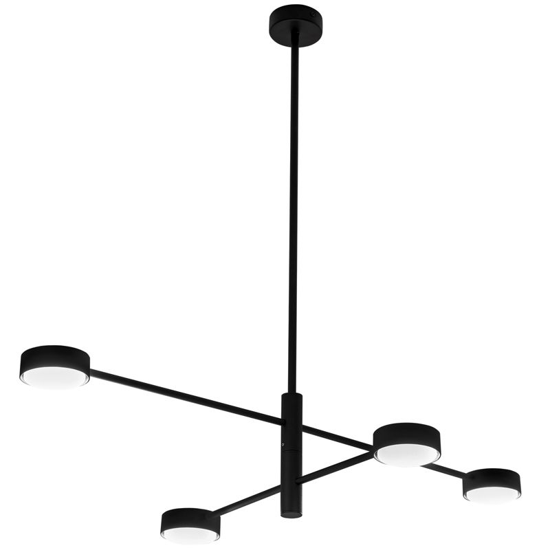 Lampa Sufitowa Lumiled Wisząca LED 4x GX53 Ścienna Czarna 1 szt.