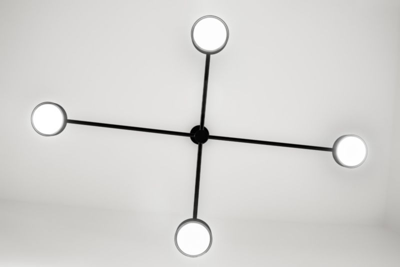 Lampa Sufitowa Lumiled Wisząca LED 4x GX53 Ścienna Czarna 1 szt.