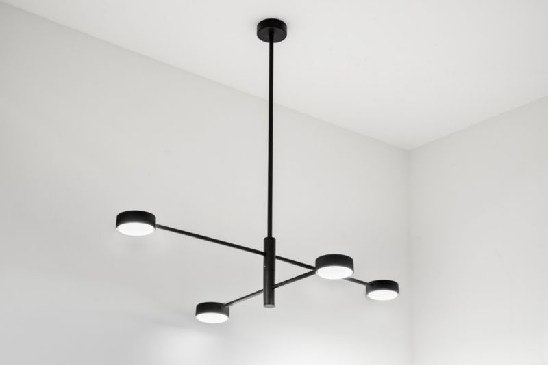 Lampa Sufitowa Lumiled Wisząca LED 4x GX53 Ścienna Czarna 1 szt.