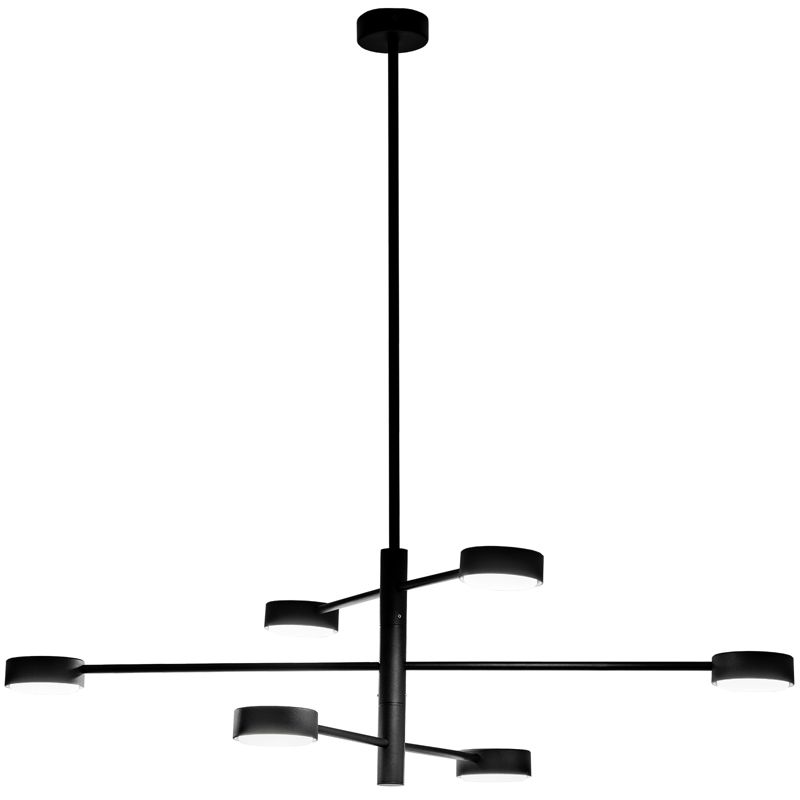 Lampa Sufitowa Lumiled Wisząca LED 6x GX53 Ścienna Czarna 1 szt.