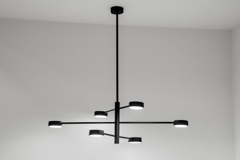 Lampa Sufitowa Lumiled Wisząca LED 6x GX53 Ścienna Czarna 1 szt.