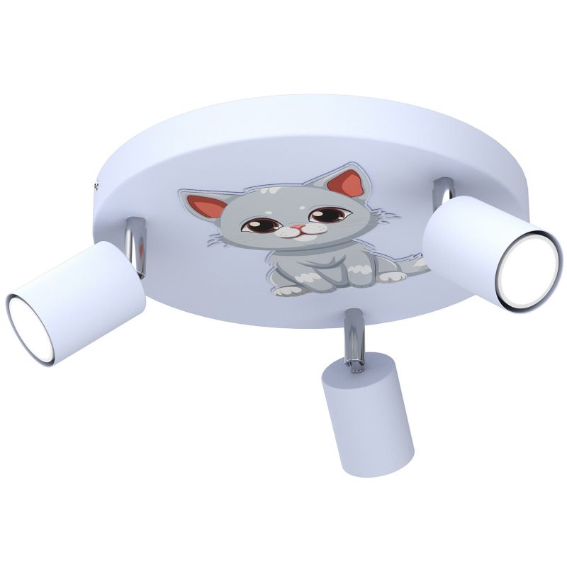 Lampa sufitowa Luminex Fun niebiesko-szara-różowa  3 x GU10 x 8W wym: 10,5 x 30 x 30 cm - 1 szt.