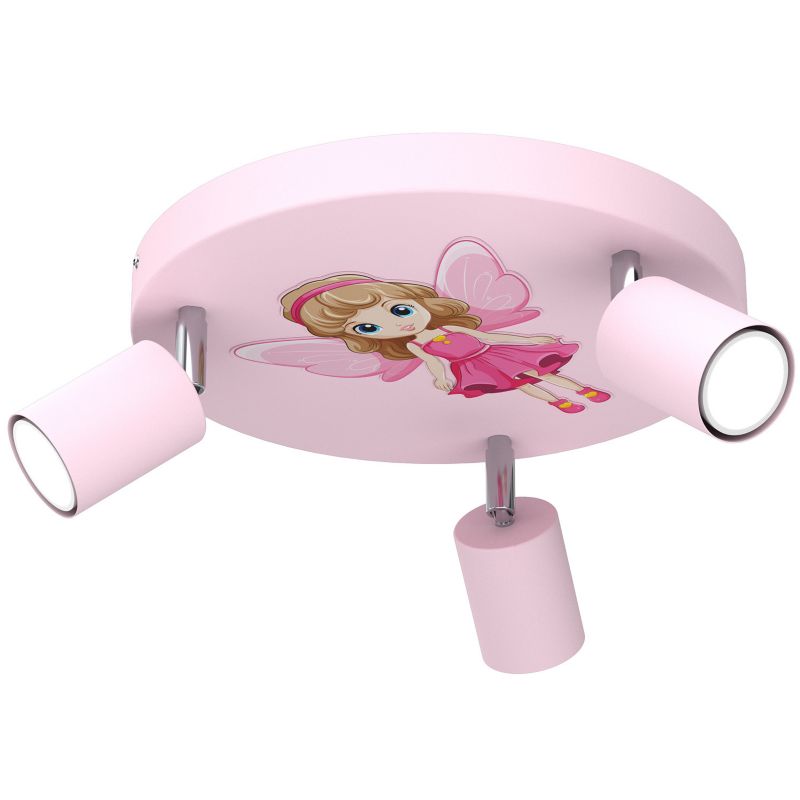 Lampa sufitowa Luminex Fun różowo-brązowa-kremowa  3 x GU10 x 8W wym: 10,5 x 30 x 30 cm - 1 szt.