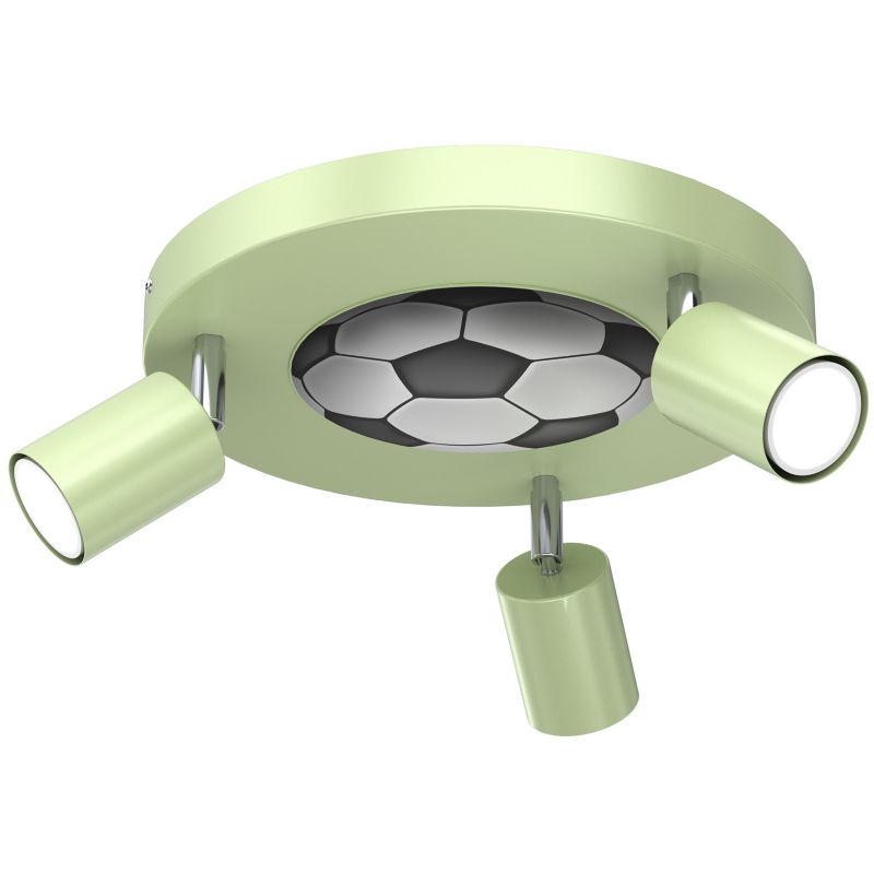 Lampa sufitowa Luminex Fun zielono-biała-czarna  3 x GU10 x 8W wym: 10,5 x 30 x 30 cm - 1 szt.