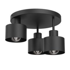 Lampa sufitowa Luminex Parkla Metal 3-punktowa E27 czarna