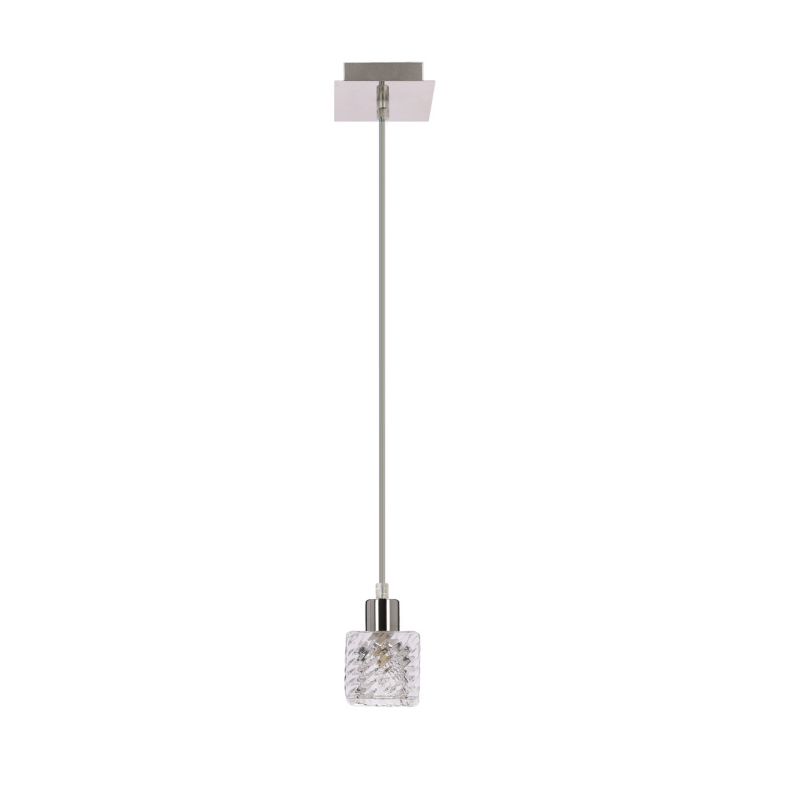 Lampa sufitowa mała kryształowa kostka Candellux Tosca chromowana-srebrna 1xG9x40W IP20 wym:100x10x10cm - 1 szt.