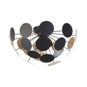 Lampa sufitowa Maritsa Metal Czarno-złoty 1szt.