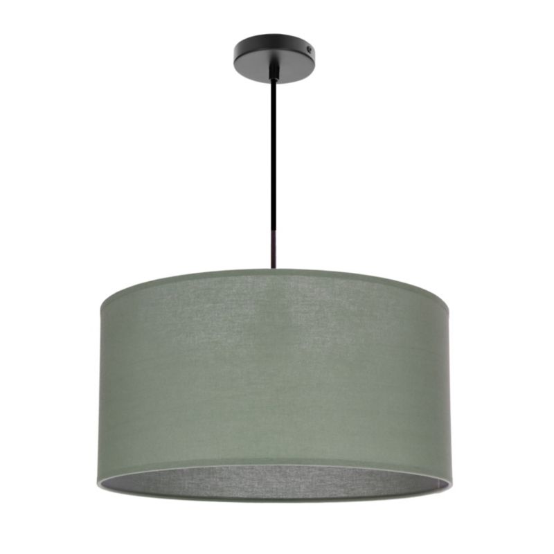 Lampa sufitowa miętowy abażur Candellux Shanti czarna 1xE27x40W IP20 wym:105x40x40cm - 1 szt.