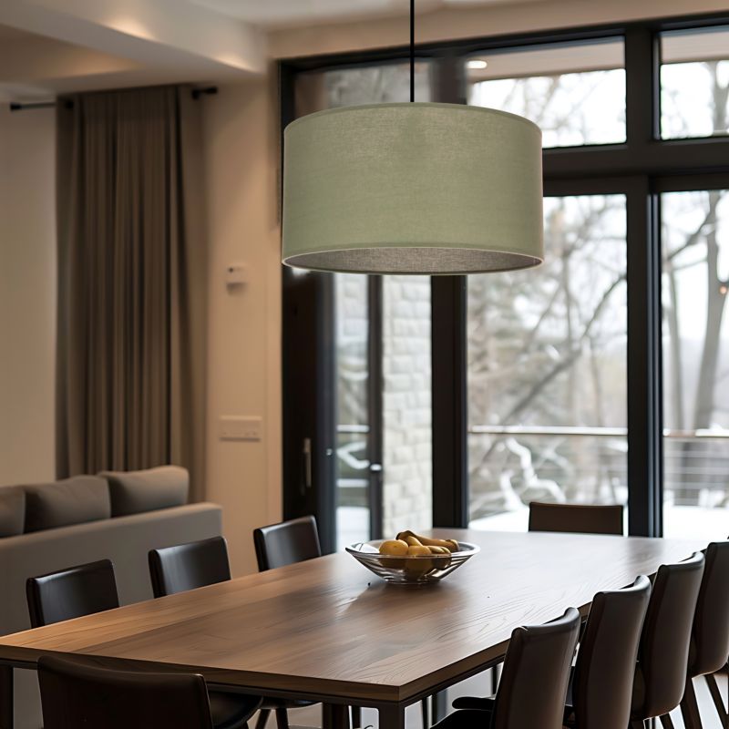 Lampa sufitowa miętowy abażur Candellux Shanti czarna 1xE27x40W IP20 wym:105x40x40cm - 1 szt.