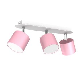 Lampa sufitowa Milagro Dixie Pink LED 3xGX53 15W różowy 1 szt.