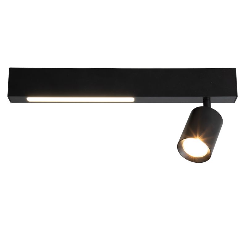 Lampa sufitowa Milagro Magnet Led 9w gu10 czarny 1 szt.