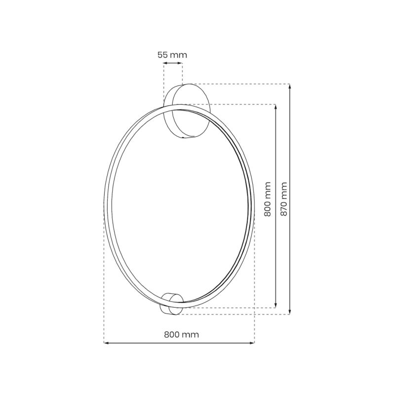 Lampa sufitowa Milagro Saturno LED 46W czarny 1 szt.