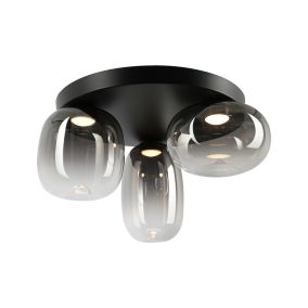 Lampa sufitowa Milagro Vaso LED 12W czarny 1 szt.
