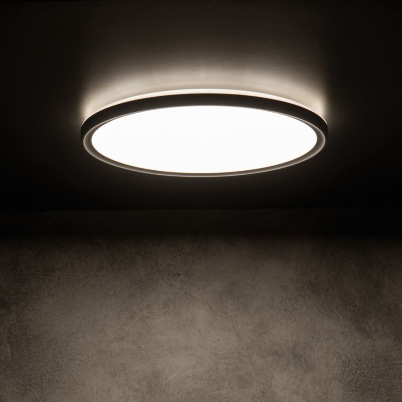 Lampa sufitowa  Miledo AZPO czarno-biała LED 18.5W biały zmienny 3000/4000/6000KK 1700lm IP54 - 1 szt