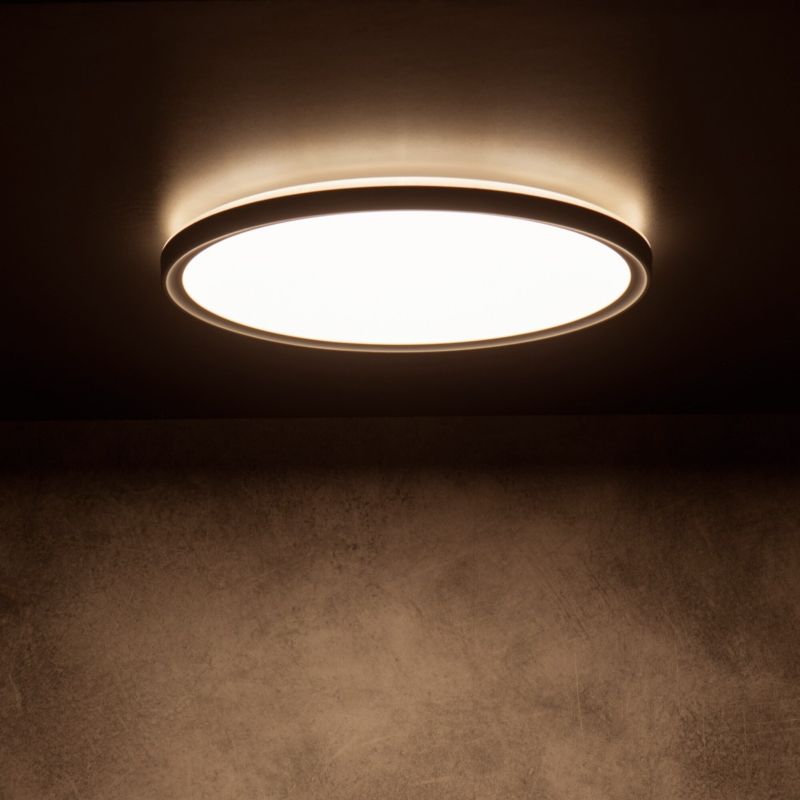 Lampa sufitowa  Miledo AZPO czarno-biała LED 18.5W biały zmienny 3000/4000/6000KK 1700lm IP54 - 1 szt