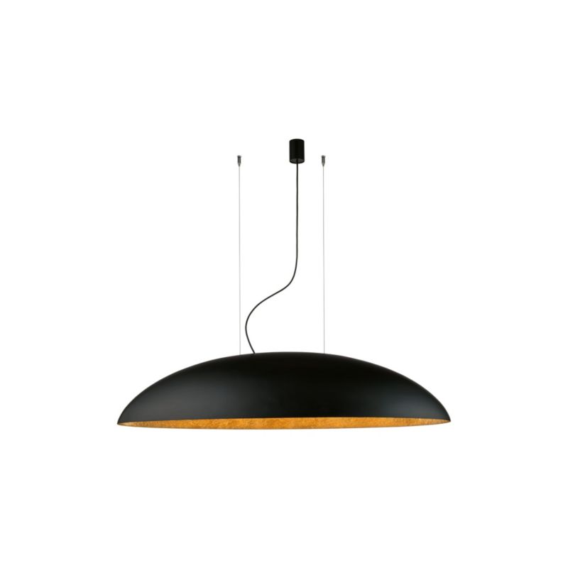 Lampa sufitowa Nowodvorski Lighting Canoe czarno-złota wym: 250 x 28 x 117 cm 5xE27 x 40W metal 1 szt.
