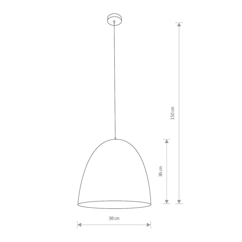 Lampa sufitowa Nowodvorski Lighting Egg biało-złota wym: 150 x 39 x 39 cm 1xE27 x 40W 1 szt.