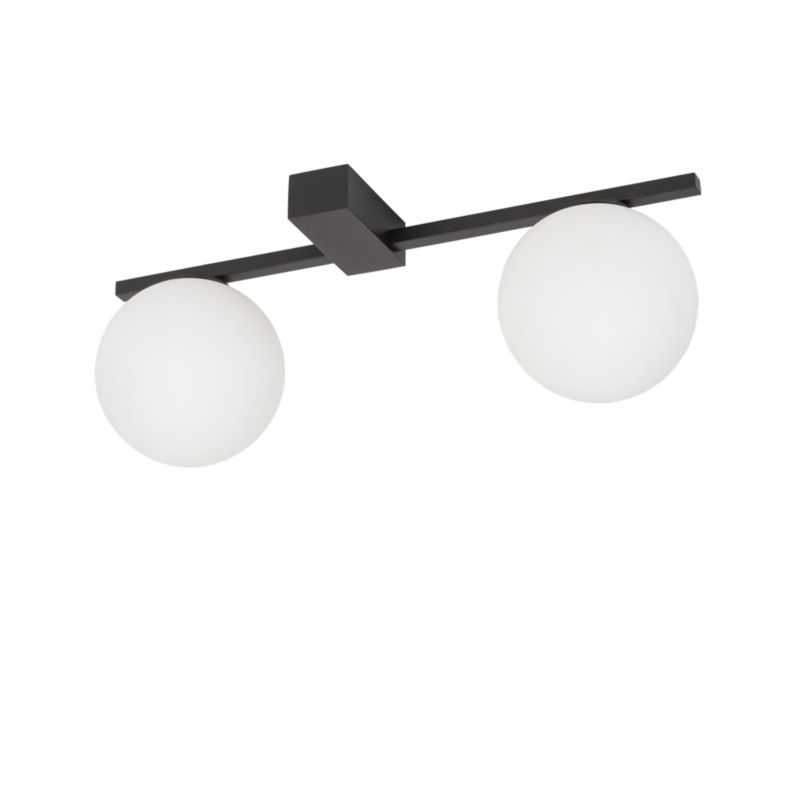 Lampa sufitowa Nowodvorski Lighting Pik biało-czarna wym: 13 x 48 cm 2xG9 x 12W 1 szt.