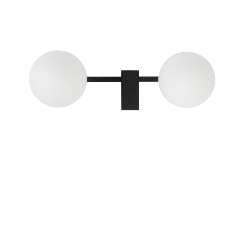 Lampa sufitowa Nowodvorski Lighting Pik biało-czarna wym: 13 x 48 cm 2xG9 x 12W 1 szt.