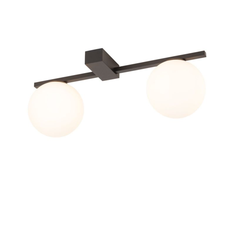 Lampa sufitowa Nowodvorski Lighting Pik biało-czarna wym: 13 x 48 cm 2xG9 x 12W 1 szt.