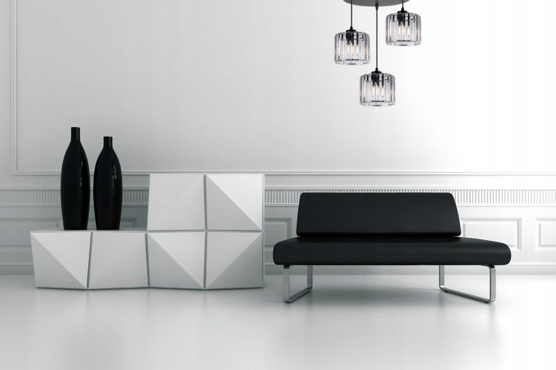 Lampa sufitowa okrągła Light Home LH Holdi 3x E27 60W klosz bezbarwne szkło 1szt.