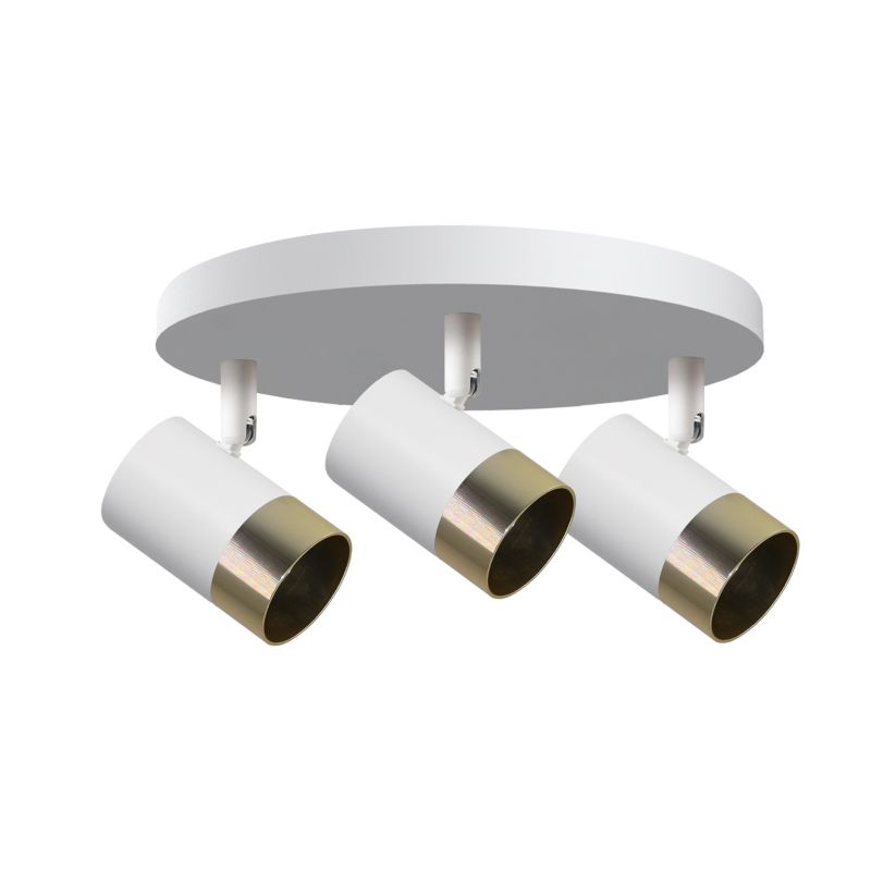 Lampa sufitowa okrągła podsufitka Candellux Tobi biało-złota 3xGU10x15W IP20 wym:14x32x32cm - 1 szt.