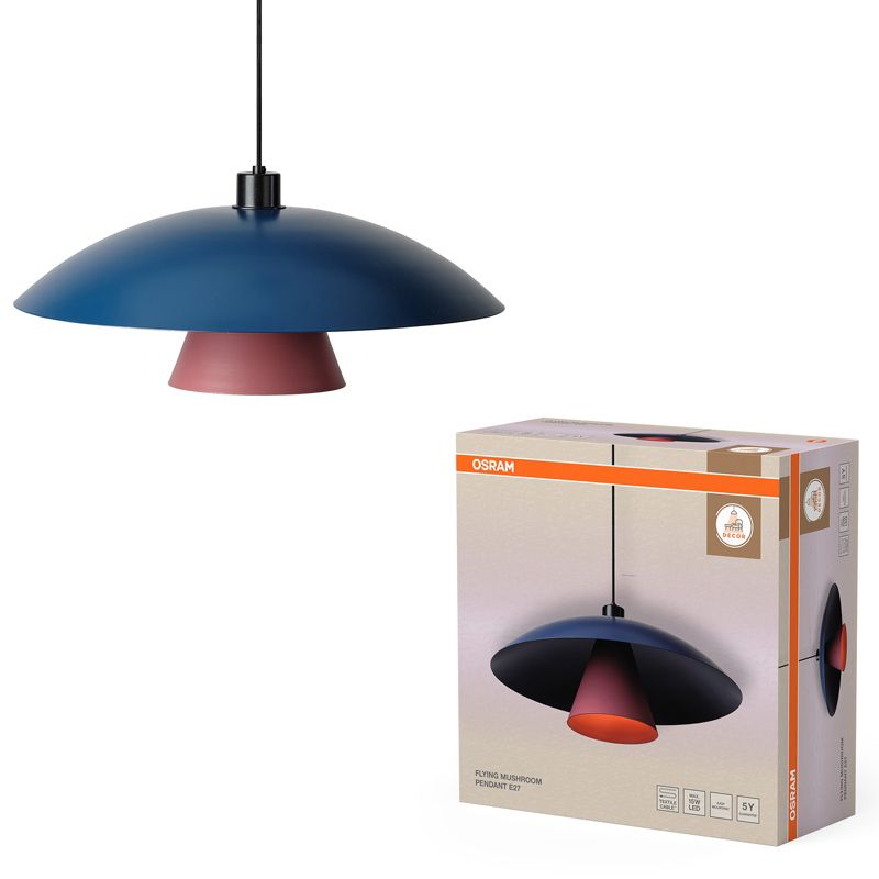 Lampa Sufitowa Osram Decor Flying Mushroom Pendant Wisząca E27 Niebieska Różowa1 szt.