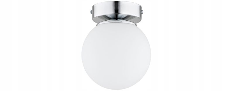 Lampa Sufitowa Plafon Elko-Lighting Milo Chrom Kule Białe E27 srebrny 1 szt