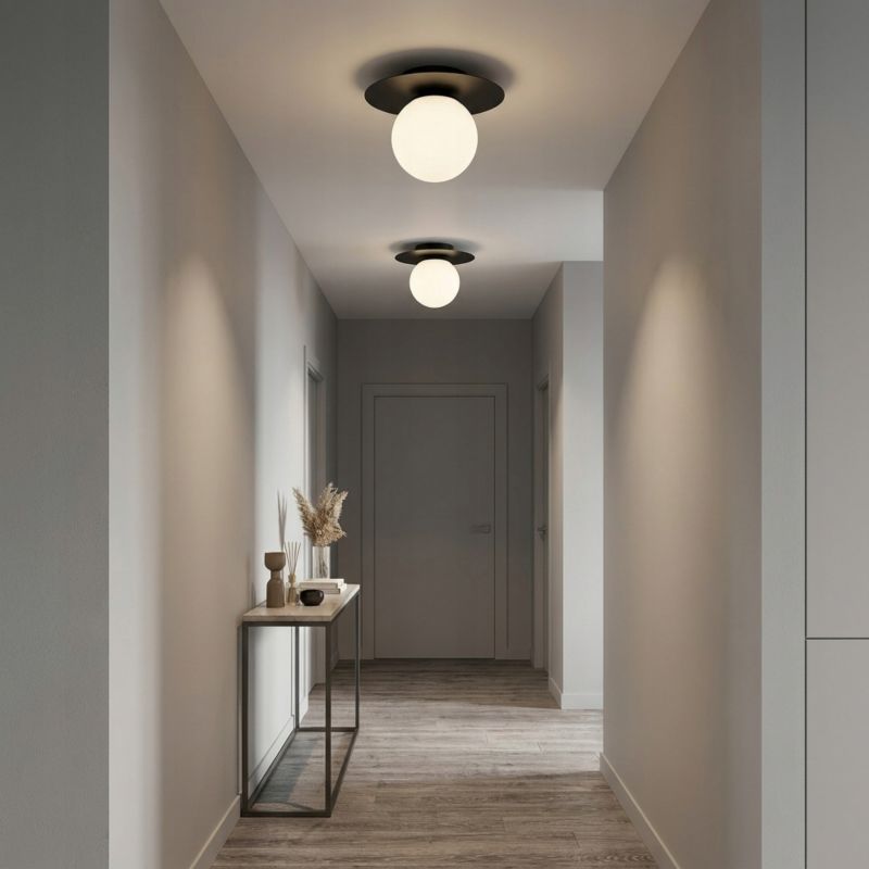 Lampa Sufitowa Plafon Elko-Lighting Nox 1x E27 czarny 1 szt
