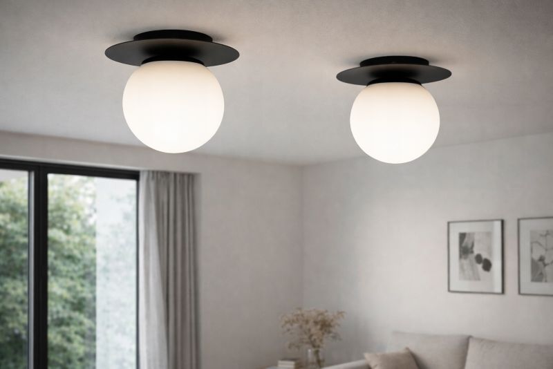 Lampa Sufitowa Plafon Elko-Lighting Nox 1x E27 czarny 1 szt